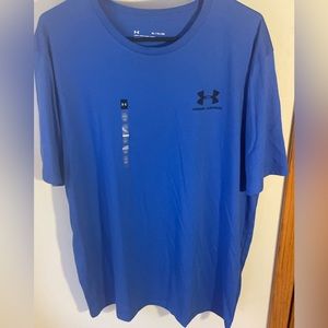 Under Armour HeatGear Blue T-Shirt, Size Xl